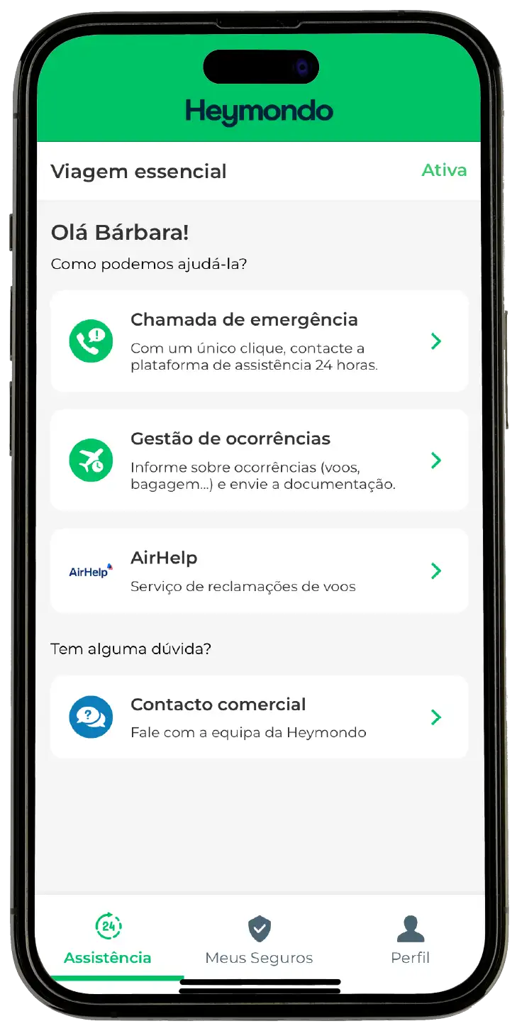 Seguro de viagem App