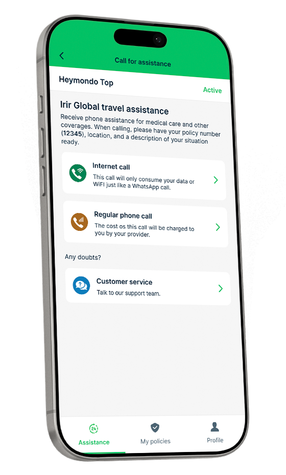 App de asistencia en viaje