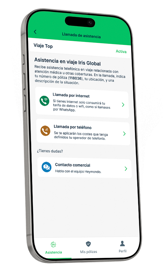 App de asistencia en viaje